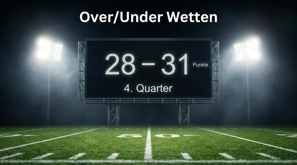 NFL Over/Under Wetten – Totals analysieren und Strategien anwenden