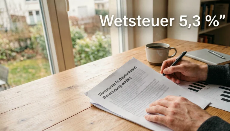 NFL Wettsteuer Deutschland – 5,3 Prozent Steuer berechnen und verstehen
